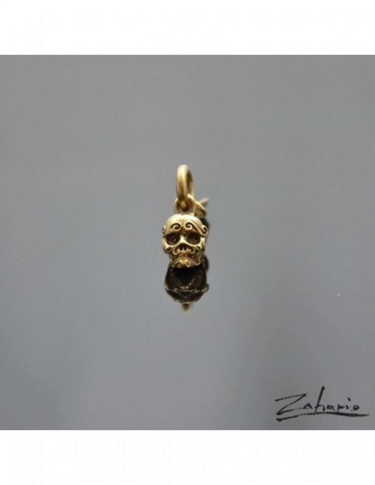 Wisior czaszka zdobiona brąz Zahario